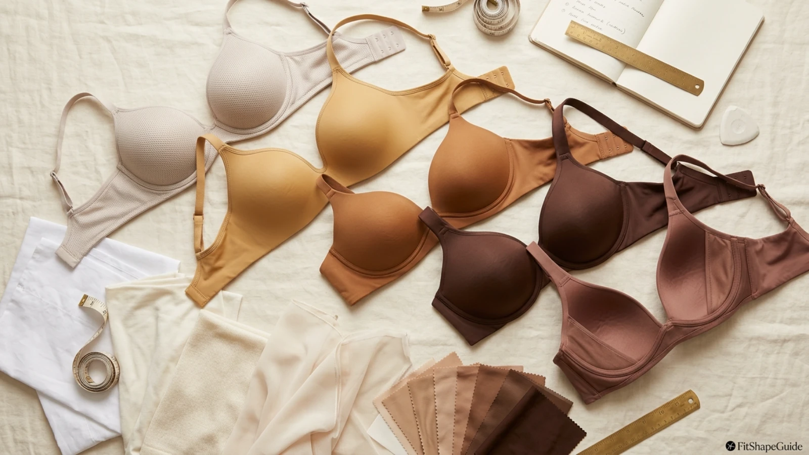 Bra shopping checklist for sheer tops with skin-tone shades, smooth cups, flat edges and nipple coverage