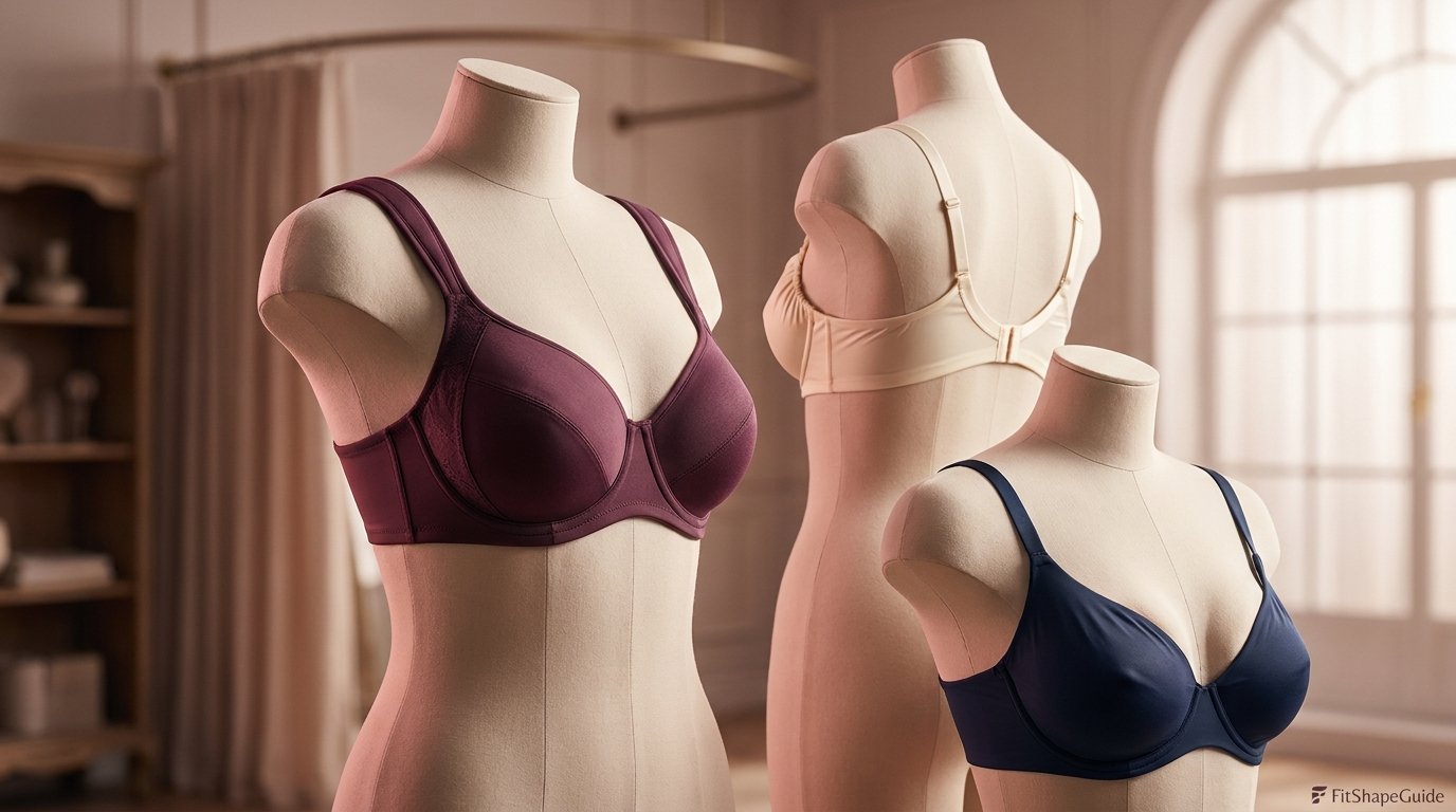 Bra band, cup and strap load distribution for a fuller bust
