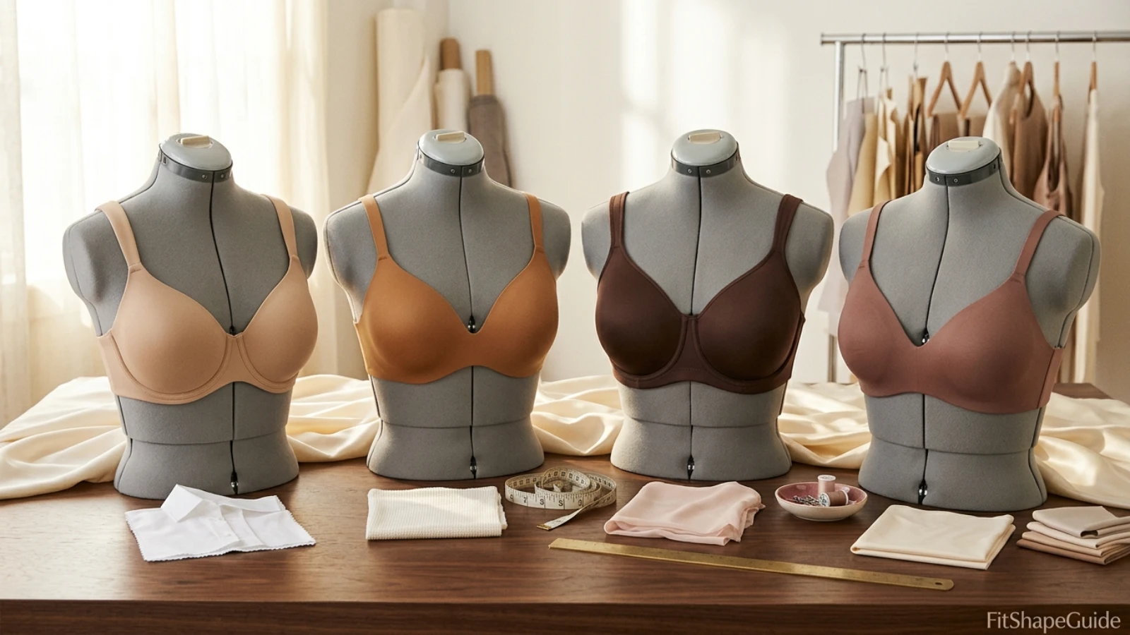 Skin-tone spacer, seamless and smooth fuller-bust bras for sheer or thin fabric tops