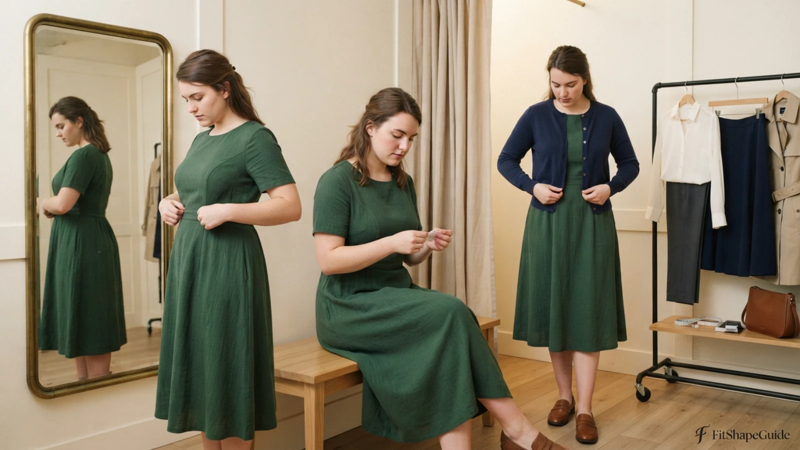 Church outfit shopping and fit test for a large bust