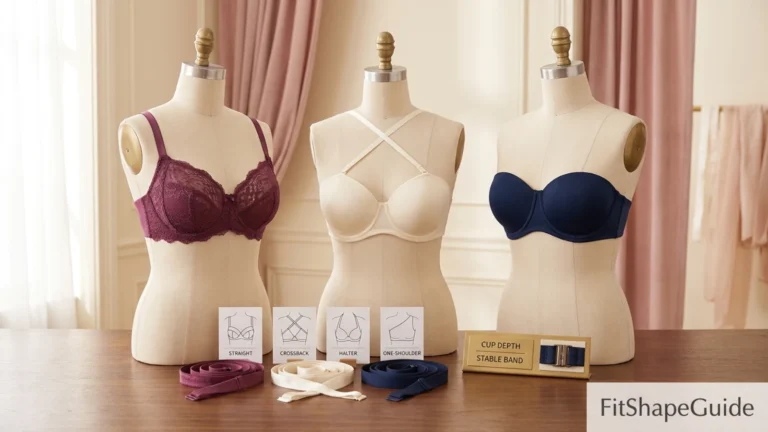 Convertible multiway bras with strapless, crossback and halter modes for a large bust