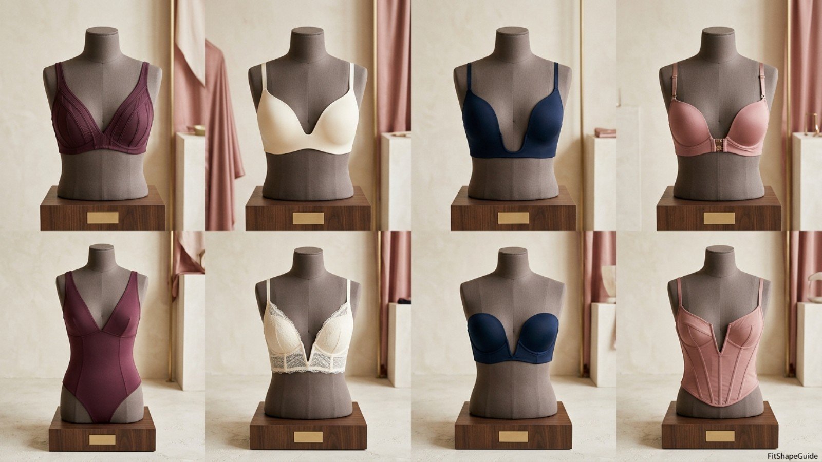 Eight deep-plunge bra and foundation styles for a large bust