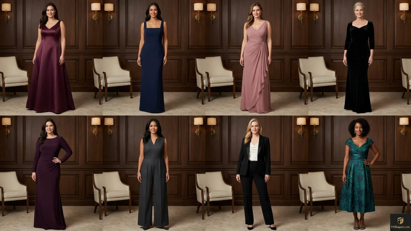 Eight gala dress and formal outfit styles for a large bust