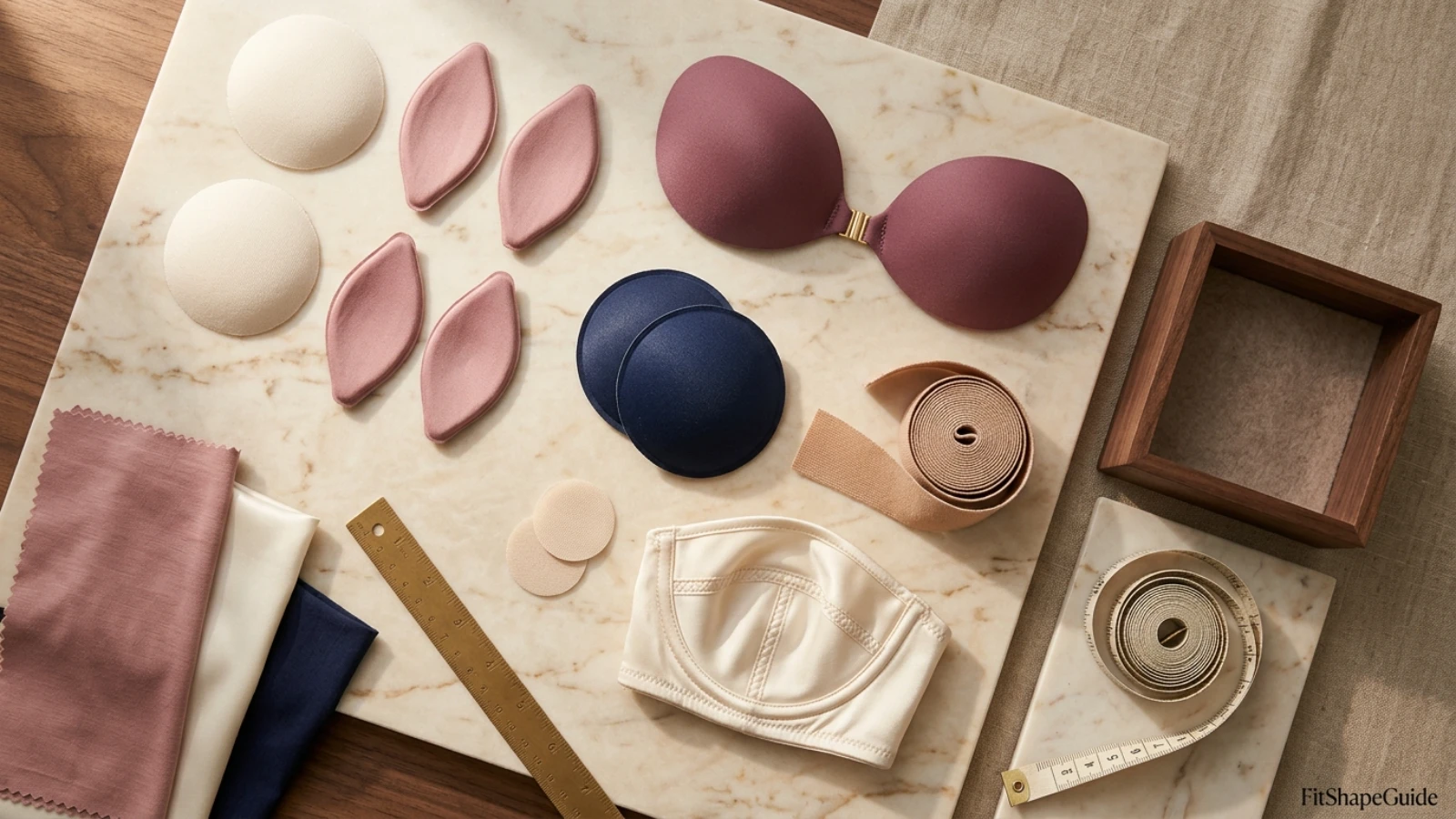 Nipple cover and adhesive bra shopping checklist with edge thickness, adhesive area and garment compatibility