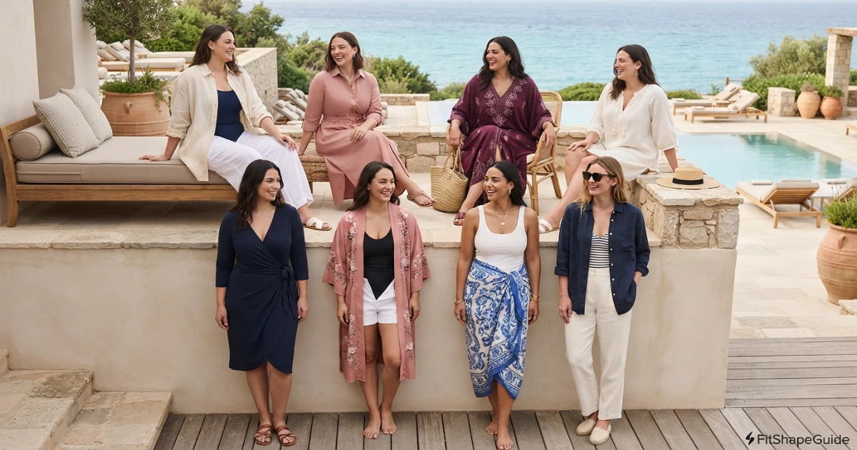Eight swim cover-up styles for fuller-bust resort outfits